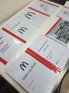 Booklets printed using digital printing service for internal day to day operations of the restaurant.