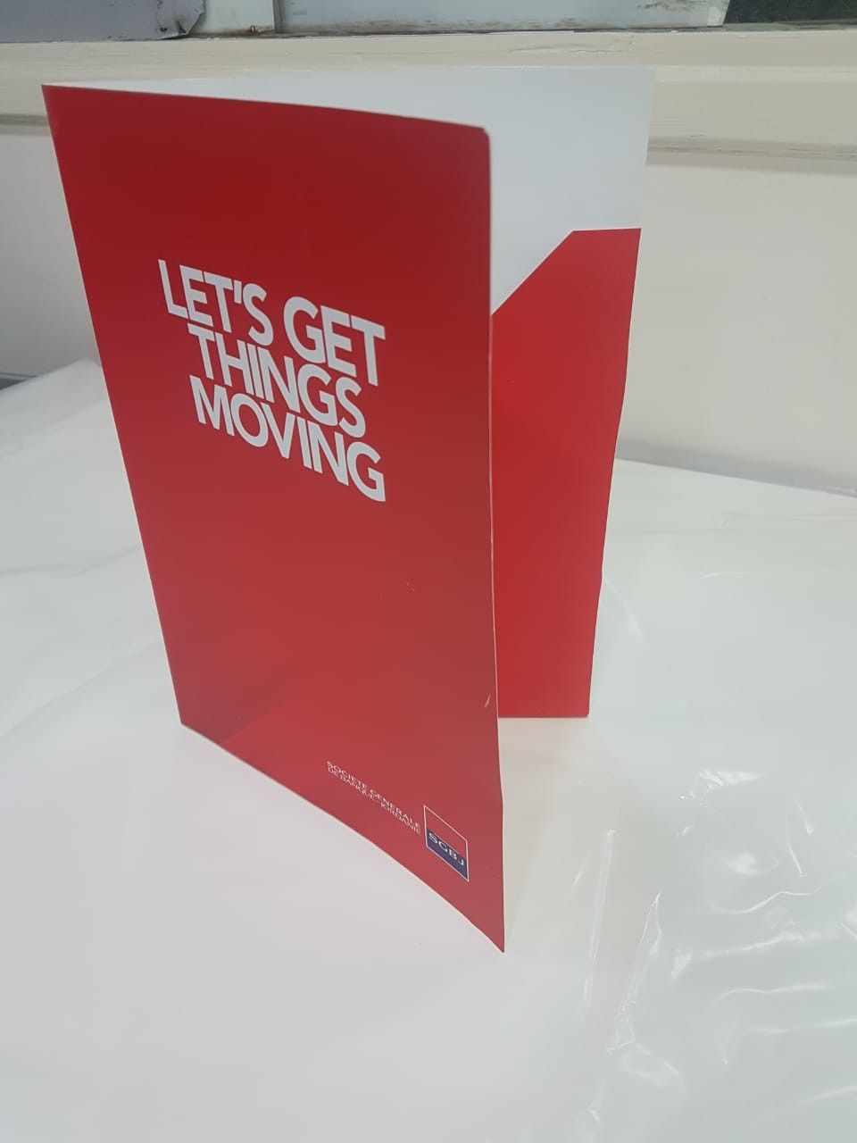 Folders printing project for SGJB using our offset printing service.